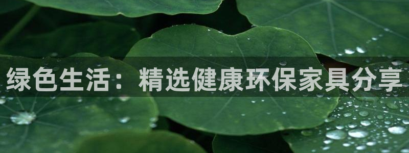 杏耀平台手机下载：绿色生活：精选健康环保家具分享