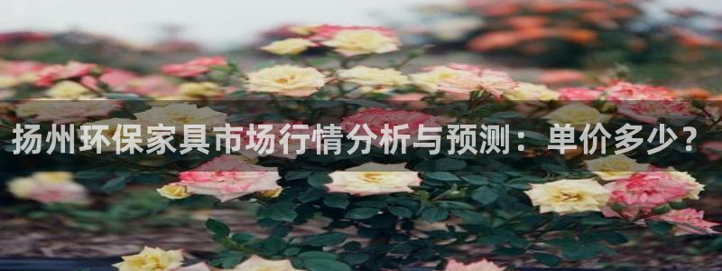 杏耀注册中心：扬州环保家具市场行情分析与预测：单价多少？
