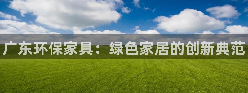 杏耀官网网站中心：广东环保家具：绿色家居的创新典范