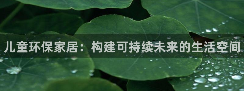 杏耀平台测速登陆：儿童环保家居：构建可持续未来的生活空间